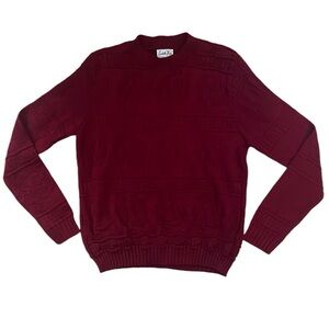 🌻 Vintage Cuddle Knit Burgundy Sweater